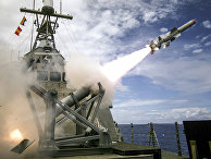 Пуск противокорабельной ракеты US-AGM-84 Harpoon Block II («Гарпун») Пуск противокорабельной ракеты US-AGM-84 Harpoon Block II («Гарпун»)