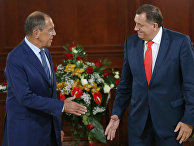 Министр иностранных дел России Сергей Лавров и президент Республики Сербской Милорад Додик Министр иностранных дел России Сергей Лавров и президент Республики Сербской Милорад Додик