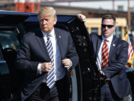Президент США Дональд Трамп во время предвыборного митинга Президент США Дональд Трамп во время предвыборного митинга