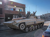 Военнослужащие сирийской армии в городе Дарайя, Сирия Военнослужащие сирийской армии в городе Дарайя, Сирия