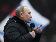 В.Путин принял участие в митинге своих сторонников "Защитим страну!" Премьер-министр РФ В.Путин принял участие в митинге своих сторонников "Защитим страну!"