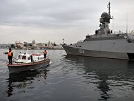 Поднятие флага на корабле «Орехово-Зуево» Севастополе Поднятие флага на корабле «Орехово-Зуево» Севастополе