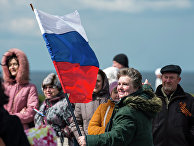 Участники праздничных мероприятий в Севастополе, посвященных годовщине "Крымской весны". Участники праздничных мероприятий в Севастополе, посвященных годовщине "Крымской весны".