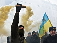 Акция протеста во Львове Акция протеста во Львове