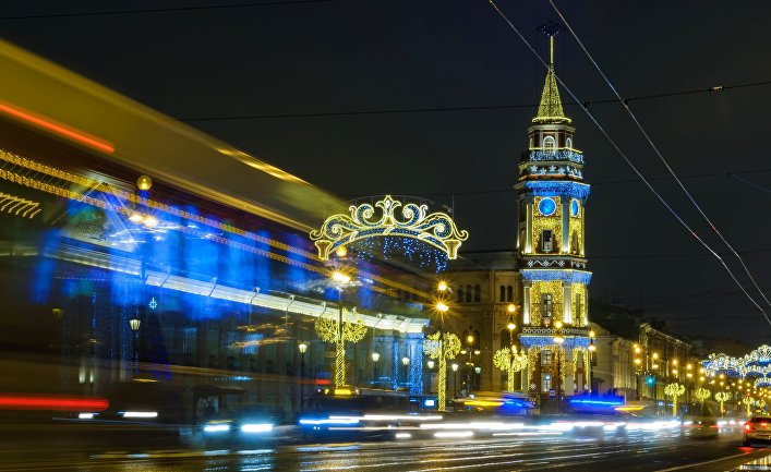 Новогоднее украшение Санкт-Петербурга