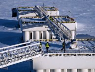 Рабочие завода по производству сжиженного газа "Ямал СПГ" Рабочие завода по производству сжиженного газа "Ямал СПГ"