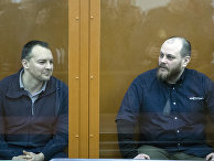 Сергей Михайлов и Руслан Стоянов на слушаниях в суде в Москве Сергей Михайлов и Руслан Стоянов на слушаниях в суде в Москве