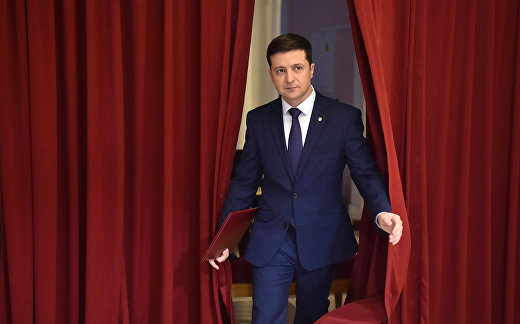 Украинский актер и кандидат на предстоящих президентских выборах Владимир Зеленский Украинский актер и кандидат на предстоящих президентских выборах Владимир Зеленский