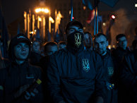 Националисты на митинге по случаю Дня защитника Украины в Киеве Националисты на митинге по случаю Дня защитника Украины в Киеве