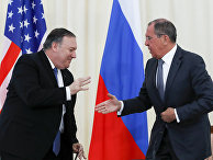 Встреча главы МИД РФ С. Лаврова с госсекретарем США М. Помпео Встреча главы МИД РФ С. Лаврова с госсекретарем США М. Помпео
