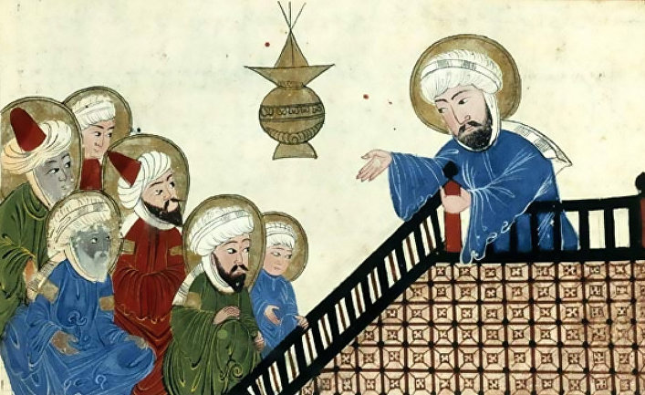 Пророк Мухаммед, оттоманская копия XVIII века манускрипта XIV века