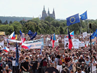 Акция в Праге против премьер-министра А. Бабиша Акция в Праге против премьер-министра А. Бабиша