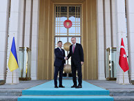 Президент Турции Реджеп Тайип Эрдоган и президент Украины Владимир Зеленский во время встречи в Анкаре Президент Турции Реджеп Тайип Эрдоган и президент Украины Владимир Зеленский во время встречи в Анкаре
