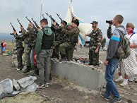 Мероприятия на Саур-Могиле в день освобождения Донбасса от немецко-фашистских захватчиков Мероприятия на Саур-Могиле в день освобождения Донбасса от немецко-фашистских захватчиков