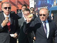 Президент РФ В. Путин и президент Турции Р. Т. Эрдоган посетили авиасалон МАКС 2019 Президент РФ В. Путин и президент Турции Р. Т. Эрдоган посетили авиасалон МАКС 2019