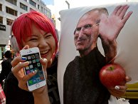Фанатка Apple в Японии Фанатка Apple в Японии