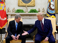 Президент США Дональд Трамп и президент Финляндии Саули Ниинисте в Белом доме в Вашингтоне Президент США Дональд Трамп и президент Финляндии Саули Ниинисте в Белом доме в Вашингтоне