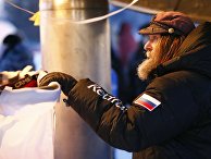 Старт полета Федора Конюхова и Ивана Меняйло на тепловом шаре Старт полета Федора Конюхова и Ивана Меняйло на тепловом шаре
