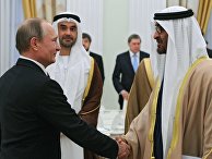 Встреча президента РФ В. Путина с наследным принцем Абу-Даби Мухаммедом Аль Нахайяном Встреча президента РФ В. Путина с наследным принцем Абу-Даби Мухаммедом Аль Нахайяном