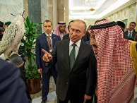 Президент РФ Владимир Путин и король Саудовской Аравии Сальман бен Абдель Азиз аль Сауд Президент РФ Владимир Путин и король Саудовской Аравии Сальман бен Абдель Азиз аль Сауд