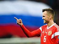 Игрок сборной России Денис Черышев Игрок сборной России Денис Черышев