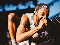 Рэпер Jpegmafia на концерте в Калифорнии Рэпер Jpegmafia на концерте в Калифорнии