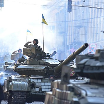 Военный парад к Дню защитника Украины во Львове Военный парад к Дню защитника Украины во Львове