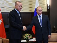 Президент РФ В. Путин встретился с президентом Турции Р. Т. Эрдоганом Президент РФ В. Путин встретился с президентом Турции Р. Т. Эрдоганом