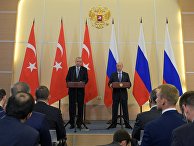 Президент РФ В. Путин встретился с президентом Турции Р. Т. Эрдоганом Президент РФ В. Путин встретился с президентом Турции Р. Т. Эрдоганом
