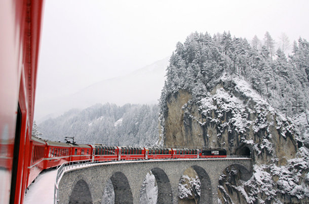 Поезд в Австрии