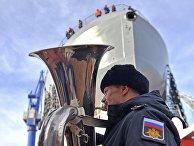 Спуск на воду патрульного корабля "Иван Папанин" в Санкт-Петербурге Спуск на воду патрульного корабля "Иван Папанин" в Санкт-Петербурге