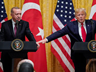 Президент США Дональд Трамп и президент Турции Тайип Эрдоган во время совместной пресс-конференции в Белом доме в Вашингтоне Президент США Дональд Трамп и президент Турции Тайип Эрдоган во время совместной пресс-конференции в Белом доме в Вашингтоне