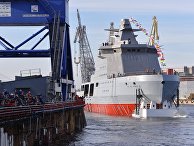 Спуск на воду патрульного корабля "Иван Папанин" в Санкт-Петербурге Спуск на воду патрульного корабля "Иван Папанин" в Санкт-Петербурге