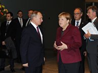 Президент РФ Владимир Путин и федеральный канцлер Германии Ангела Меркель Президент РФ Владимир Путин и федеральный канцлер Германии Ангела Меркель