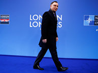 Президент Польши Анджей Дуда на саммите лидеров НАТО в Уотфорд, Великобритания Президент Польши Анджей Дуда на саммите лидеров НАТО в Уотфорд, Великобритания