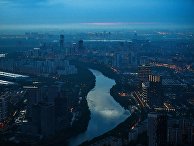 Вид на Москву с башни "Око", Москва-сити Вид на Москву с башни "Око", Москва-сити