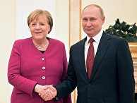 Встреча президента РФ В. Путина с канцлером Германии А. Меркель Встреча президента РФ В. Путина с канцлером Германии А. Меркель