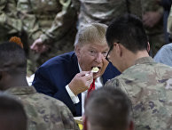 Президент США Дональд Трамп на аэродроме Баграм, Афганистан Президент США Дональд Трамп на аэродроме Баграм, Афганистан