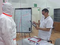 Совместная работа российских и итальянских врачей в полевом госпитале Бергамо Совместная работа российских и итальянских врачей в полевом госпитале Бергамо