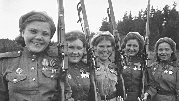 Женщины-снайперы в годы Великой Отечественной войны