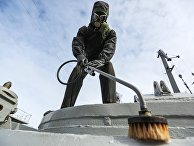 Санитарная обработка на атомном крейсере "Петр Великий" Санитарная обработка на атомном крейсере "Петр Великий"