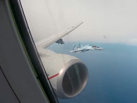 Российский Су-35 в небе над Средиземном морем Российский Су-35 в небе над Средиземном морем