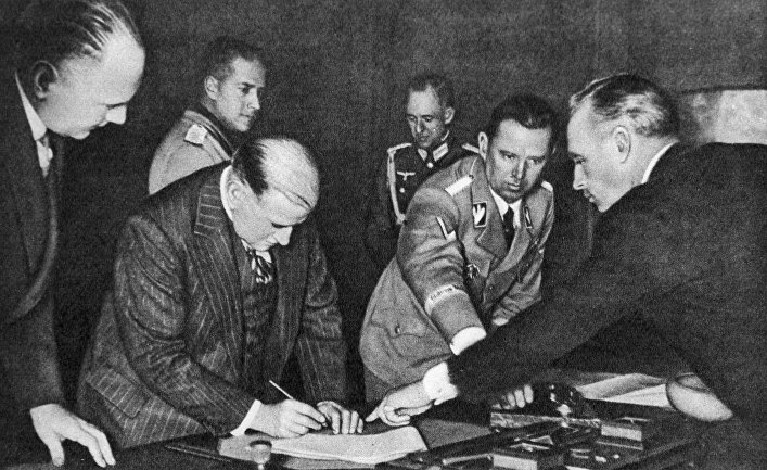 Подписание Мюнхенского соглашения 30 сентября 1938 года