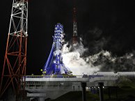 Запуск ракеты "Союз-2" со спутником военного назначения с космодрома Плесецк Запуск ракеты "Союз-2" со спутником военного назначения с космодрома Плесецк