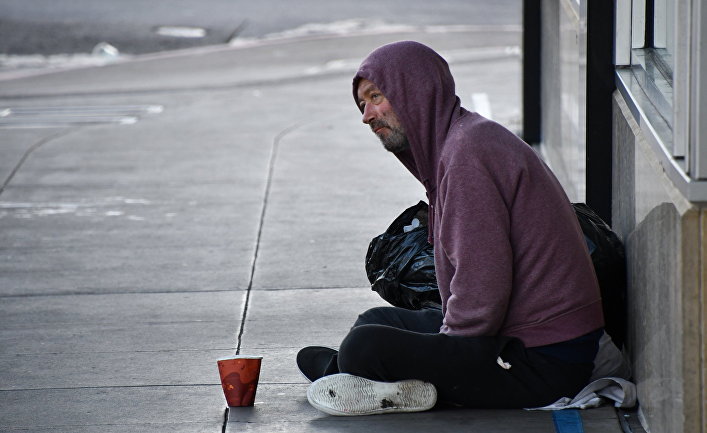 Бездомный в Сан-Франциско