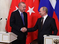 Президент РФ В. Путин встретился с президентом Турции Р. Эрдоганом Президент РФ В. Путин встретился с президентом Турции Р. Эрдоганом