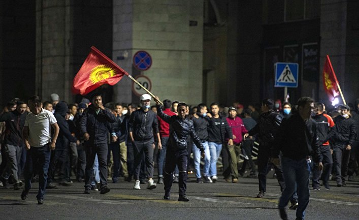 Акция протеста в Бишкеке