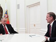 Президент РФ В. Путин встретился с главой политсовета украинской партии "Оппозиционная платформа - За жизнь" В. Медведчуком Президент РФ В. Путин встретился с главой политсовета украинской партии "Оппозиционная платформа - За жизнь" В. Медведчуком