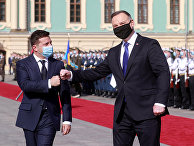 Президент Украины Владимир Зеленский и президент Польши Анджей Дуда Президент Украины Владимир Зеленский и президент Польши Анджей Дуда