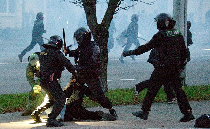 Акция протеста оппозиции в Минске